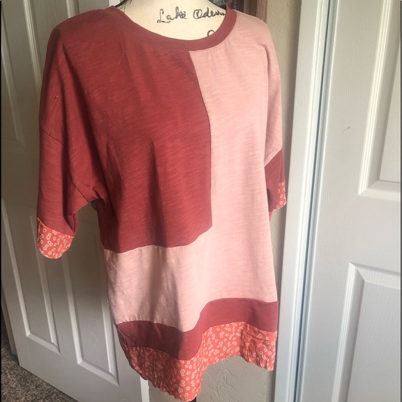 ♥️New Color Block Cotton Rayon Shirt♥️ - Picture 2 of 5